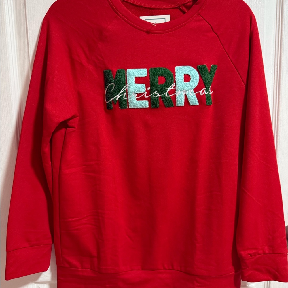 Red Merry Christmas Sweatshirt